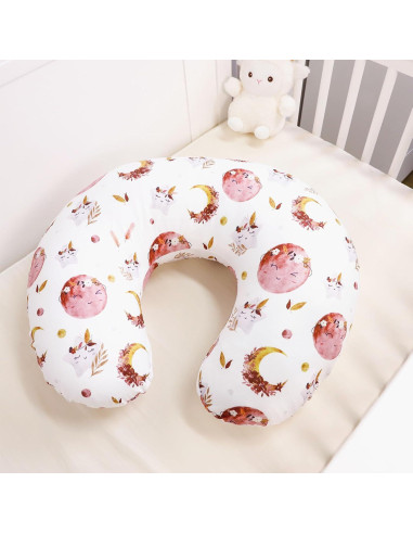 Funda de Almohada de Lactancia Jundetye Luna Estrella Suave