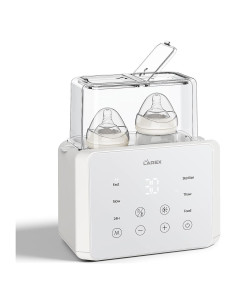 Calentador de Botellas Doble LAREX W4, 11 en 1, Blanco
