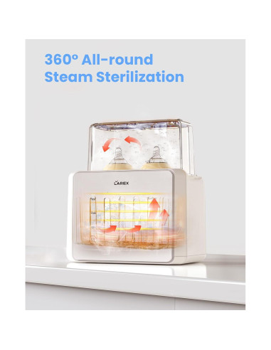 Calentador de Botellas Doble LAREX W4, 11 en 1, Blanco