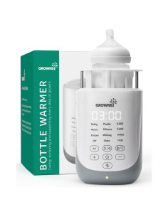 Calentador de Botellas GROWNSY 10 en 1 con Auto-Lift y Luz Nocturna