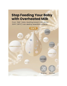 Calentador de Botellas GROWNSY 10 en 1 con Auto-Lift y Luz Nocturna 2