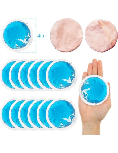 Paquete de Hielo Redondo Pequeño WOTING 10.16 cm - 12 Unidades