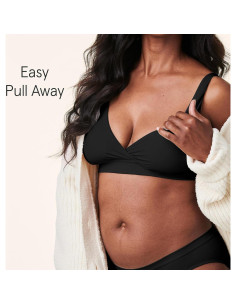 Sostenedor de Lactancia Bravado Designs Sin Aros Negro XX-Large 2
