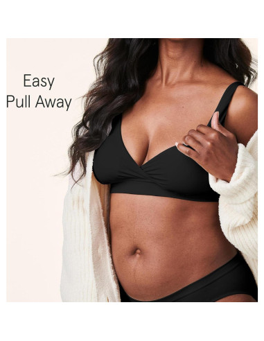 Sostenedor de Lactancia Bravado Designs Sin Aros Negro XX-Large