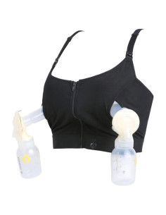 Sostén de Maternidad Andy para Extractor de Leche Negro M