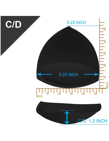 Almohadillas de Sujetador TopBine C/D para Elevación y Comodidad
