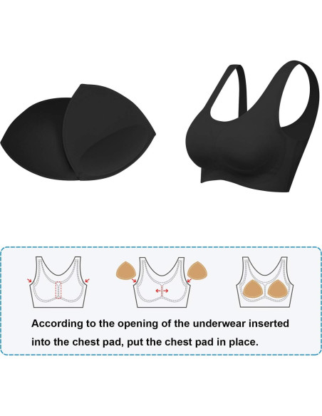 Almohadillas de Sujetador TopBine C/D para Elevación y Comodidad