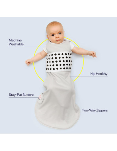 Saco de dormir Nanit 100% algodón extragrande 18-24 meses gris