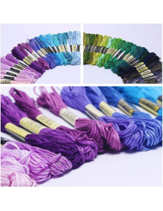 Hilo de Bordado LOVIMAG 140 Colores Algodón 8m para Manualidades 2