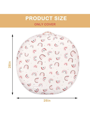 Funda Suave para Lounger de Bebé Arcoíris - 26.7x26.7 cm