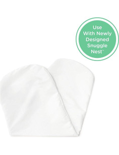 Sábana Ajustable Baby Delight para Snuggle Nest Blanca 2