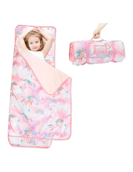Colchoneta para Siesta Yierchoo Unicornio con Almohada y Manta