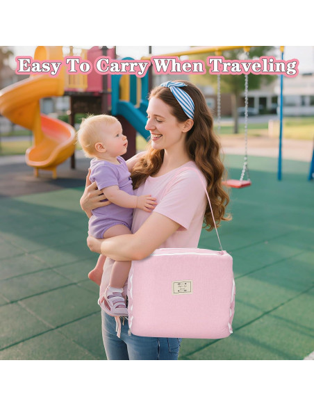 Cojín para Bebés Vervebaby Mundo Animal Rosa 75x45 cm