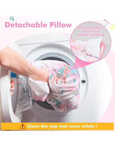 Colchoneta para Siesta Yierchoo Unicornio con Almohada y Manta