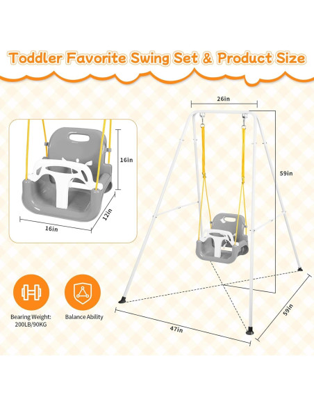 Columpio 3 en 1 UMIKOOL para Bebés y Niños hasta 10 Años Columpio 3 en 1 UMIKOOL para Bebés y Niños hasta 10 Años