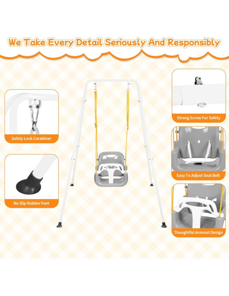 Columpio 3 en 1 UMIKOOL para Bebés y Niños hasta 10 Años Columpio 3 en 1 UMIKOOL para Bebés y Niños hasta 10 Años