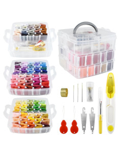 Kit de Hilo de Bordado Renashed 187 Piezas 150 Colores
