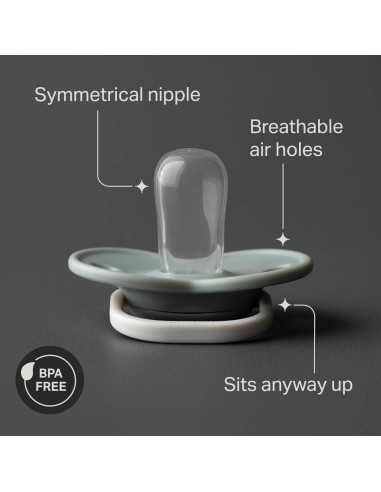 Chupetes Tommee Tippee Newborn Matte 0-6 Meses Sin BPA - 6 Pzas