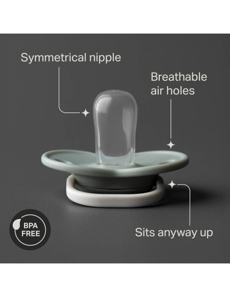 Chupetes Tommee Tippee Newborn Matte 0-6 Meses Sin BPA - 6 Pzas