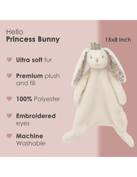 Manta de Seguridad MON AMI Princesa Conejita 38 cm Suave Manta de Seguridad MON AMI Princesa Conejita 38 cm Suave
