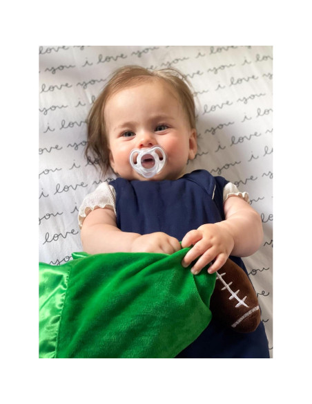 Manta de Seguridad para Bebé Yikes Twins Fútbol 50.8x50.8cm Manta de Seguridad para Bebé Yikes Twins Fútbol 50.8x50.8cm