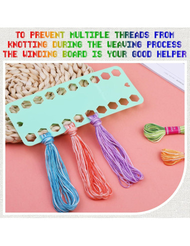 16 Madejas Hilo de Bordado Dercuy 8m Algodón Colorido DIY