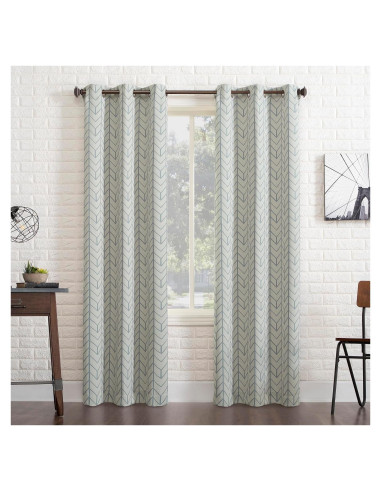 Cortina Blackout Ojal Kenwood Sun Zero 40x63 cm Piedra