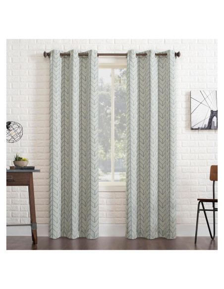 Cortina Blackout Ojal Kenwood Sun Zero 40x63 cm Piedra