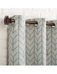 Cortina Blackout Ojal Kenwood Sun Zero 40x63 cm Piedra 2