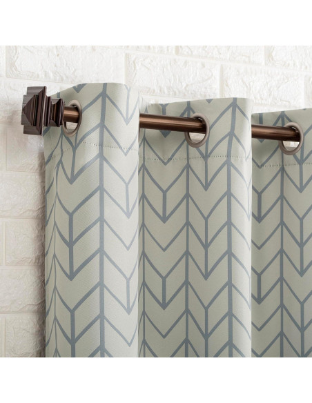 Cortina Blackout Ojal Kenwood Sun Zero 40x63 cm Piedra