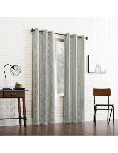 Cortina Blackout Ojal Kenwood Sun Zero 40x63 cm Piedra