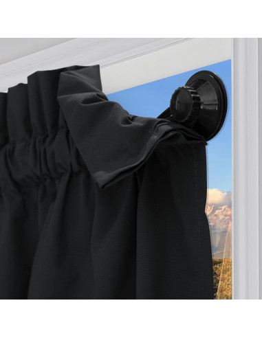 Cortina Opaca Portátil NICETOWN 132x213 cm Negra