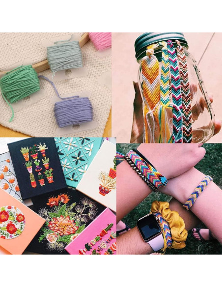Kit de Hilo de Bordado CUVOKUR 660 Piezas Multicolor Kit de Hilo de Bordado CUVOKUR 660 Piezas Multicolor