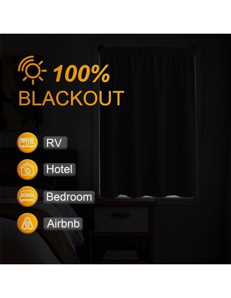 Cortina Opaca Portátil NICETOWN 132x213 cm Negra