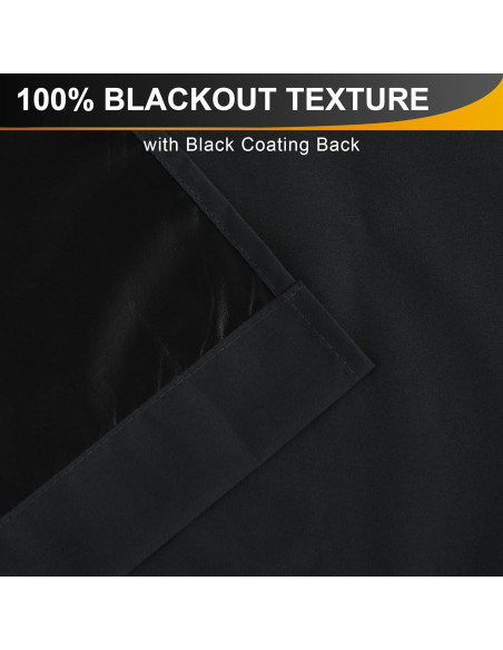 Cortina Opaca Portátil NICETOWN 132x213 cm Negra