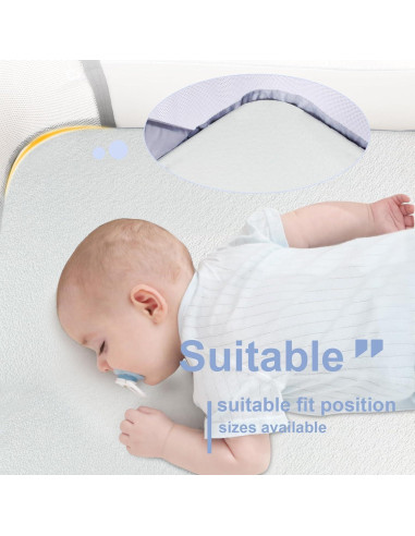 Colchón de cuna NeoBorn 81x46 cm viscoelástico impermeable