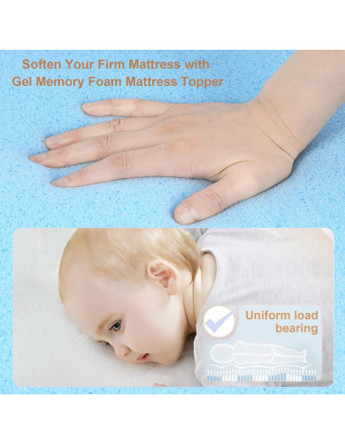Colchón de cuna NeoBorn 81x46 cm viscoelástico impermeable