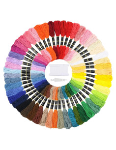 Hilo de Bordado Similane 50 Madejas Color Arcoíris 8m