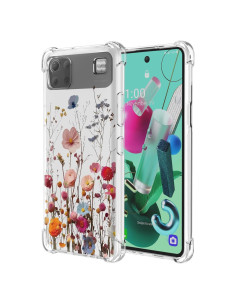 Funda Floral LG K92 5G TPU Transparente Antigolpes
