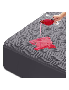 Protector de Colchón Impermeable HYLEORY California King Gris