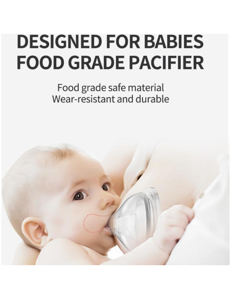 Tetina de Biberón Closer to Nature 100% Silicona Anticólico 2 Pzas