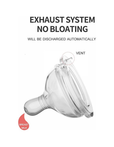 Tetina de Biberón Closer to Nature 100% Silicona Anticólico 2 Pzas