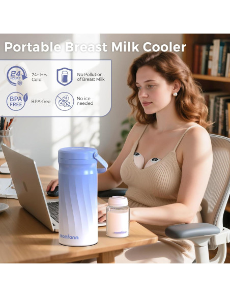 Enfriador de Leche Materna Acero Inoxidable 20oz Portátil