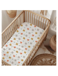 Sábana y Protector de Colchón WovenX para Cuna 132x71cm