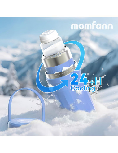 Enfriador de Leche Materna Acero Inoxidable 20oz Portátil