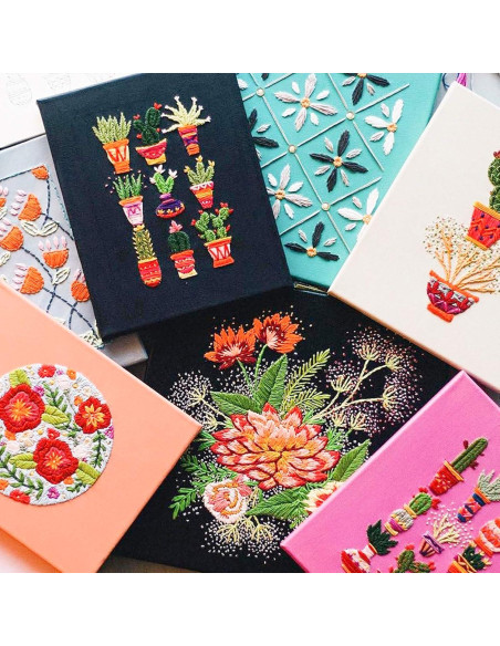 Hilo de Bordado Similane 50 Madejas Color Arcoíris 8m Hilo de Bordado Similane 50 Madejas Color Arcoíris 8m