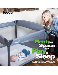 Parque Infantil Portátil Joovy Room Negro 101x101 cm 2