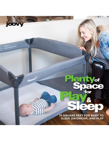 Parque Infantil Portátil Joovy Room Negro 101x101 cm
