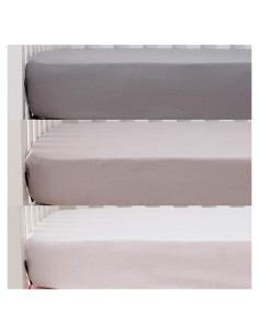 Juego de Sábanas de Cuna Belsden 3 Piezas Microfibra 71x132cm