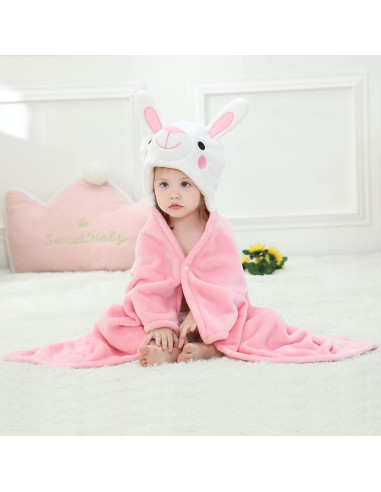 Toalla con Capucha para Bebés Arkwida Conejo 127x102 cm